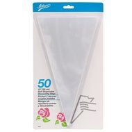 Ateco 4625 12-Inch Soft Disposable Pastry Bag, 50-Pack N2