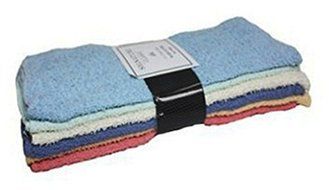 J &amp; M Home Fashions 7414 11 x 11 in. Rainbow 100 Percentage Cotton Wash Cloths - 12 Pack, Pack Of 3