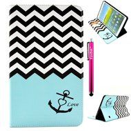 Tab 4 7.0 Case, Firefish Damage Resistance Case Premium PU Leather Wallet Card Slots Kickstand Feature Case for... N353