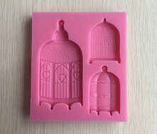 Anyana Birdcage Silicone Fondant Mold Cake Decorating Pastry Gum Pastry Tool Kitchen Tool Sugar Paste Baking Mould... N3