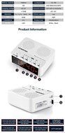 Digital Alarm Clock with Bluetooth Speaker LED Display/FM Radio/Mp3 Player/TF N2