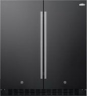 Summit FFRF3070B 30" Side-by-Side Compact Refrigerator and Freezer with 5.4 cu. ft. Capacity Temperature Memory...