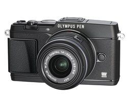 Olympus E-P5 Black + EZ-M1442 II R Kit, V204051BE000 - International Version (No Warranty) N7