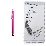 Huawei P8 Lite Case, Firefish Durable Soft TPU Back Case [Soft-Flex] Drop Protection Scratch-Resistant Cover Skin... N220