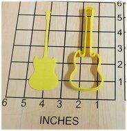 Gibson SG Guitar Shaped Cookie Fondant Cutter and Stamp #1039 N2