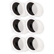 Theater Solutions TSS6C In Ceiling 6.5" Speakers Surround Sound Home Theater Deluxe 3 Pair Pack 3TSS6C