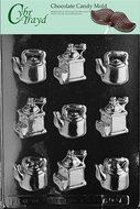 Cybrtrayd AO117 Coffee Pieces All Occasions Chocolate Candy Mold