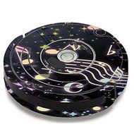 Skin Decal Vinyl Wrap For IRobot Roomba 650 655 Vacuum / Colorful Music Notes