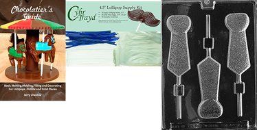 Cybrtrayd D050 Tie Lolly Textured Chocolate Candy Mold with Exclusive Cybrtrayd Copyrighted Chocolate Molding... N4