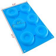 Bestwoohome 6-Cavity Silicone Donut Pan Mold/Maker for Baking (2 Pack) N6