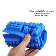 Gwogo Minifigure Building Brick Silicone Ice Tray Candy Chocolate Mold - for Lego Lovers(2 Pcs) N28