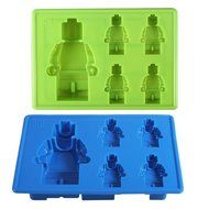 Gwogo Minifigure Building Brick Silicone Ice Tray Candy Chocolate Mold - for Lego Lovers(2 Pcs) N29