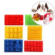 Gwogo Minifigure Building Brick Silicone Ice Tray Candy Chocolate Mold - for Lego Lovers(2 Pcs) N31