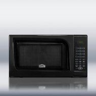 Mid-Sized Microwave Oven With Black Finish