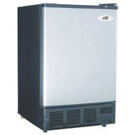 Ice Maker Premium Under Counter Compact Electric Freezer Stand Alone in Large Capacity Black and Stainless Steel...