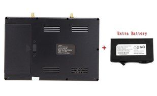 Raceband 40CH RX LCD5812 Diversity Receiver Monitor add an Extra battery for Hobby RC FPV