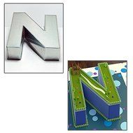 10&quot; ALPHABET &quot;N&quot; BIRTHDAY WEDDING ANIVERSARY CAKE TIN N3