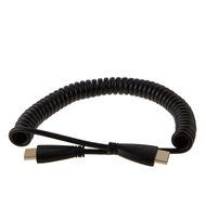 HDMI to HDMI, CableCreation Coiled HDMI Male to HDMI Male Cable, Support 3D, 1080P Resolution, 1~4 Feet/ Black N4
