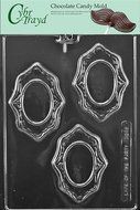 Cybrtrayd M236 Oval Frames Miscellaneous Chocolate Candy Mold