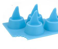 CharmTM Set of 2 Silicone Shark Fin Ice Trays Chocolate Cookie Mold N2