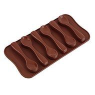 Sher 1PCS Food Grade Silicone the spoon Shape Mold, For Fondant Cake Tool, Jelly, Chocolate, Candy, Ice Mold Decorating N4