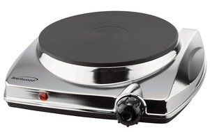 Brentwood TS-337 Single Hot Plate, 10-Inch by 10.5-Inch by 3.25-Inch, Chrome