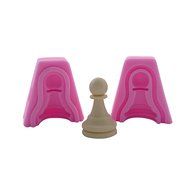 WYD Chess Sets 6 Silicone Fondant Cake Mold Chocolate Baking Sugarcraft (Chess Sets 6)