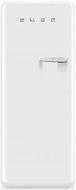 Smeg FAB28UWHL1 24" 50s Retro Style Top-Freezer Refrigerator with 9.22 Cu. Ft. Capacity Ice Compartment Interior...