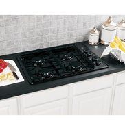 GE JGP329DETBB 30" Black Gas Sealed Burner Cooktop