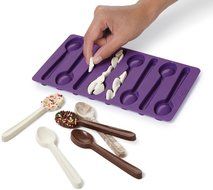 Wilton 2115-0229 Spoon-Shaped Silicone Candy Mold, Purple N3