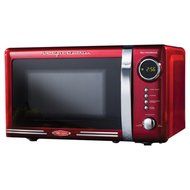 Nostalgia Electrics 0.7 Cu. Ft. 700W Countertop Microwave, Microwave Ovens Countertop, Red