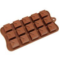 Freshware CB-607BR Silicone Break-Apart Chocolate, Protein and Energy Bar Mold N9