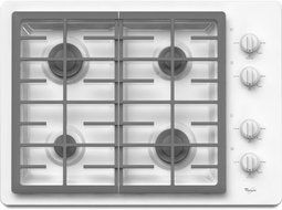 Whirlpool W5CG3024XW 30" White Gas Sealed Burner Cooktop