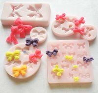 Food Grade Assorted BOWS / RIBBON set Silicone Mold sugarcraft icing mold, non stick Sugar paste, Chocolate, Fondant... N3