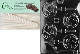 Cybrtrayd J010 Nurse Lolly Chocolate Candy Mold with Exclusive Cybrtrayd Copyrighted Chocolate Molding Instructions N5