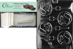 Cybrtrayd J010 Nurse Lolly Chocolate Candy Mold with Exclusive Cybrtrayd Copyrighted Chocolate Molding Instructions N7