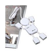 Drhob 1pc Humanoid usb splitter long USB Interface small humanoid USB extension HUB splitter splitter