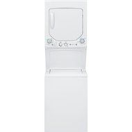 GE GUD24GSSJWW Spacemaker 6.4 Cu. Ft. White Gas Washer/Dryer Combo N2