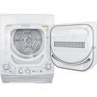 GE GUD24GSSJWW Spacemaker 6.4 Cu. Ft. White Gas Washer/Dryer Combo N3