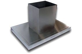 CAVALIERE 48" Island Mounted Stainless Steel Kitchen Range Hood 860 CFM Spagna Vetro Econo Series SV198Z2-I48M N4