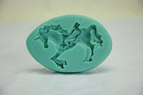 Anyana Carousel Horse Fondant Silicone Mold Soap Chocolate Mould Baking Cake Mold Party Cake Decorating Pastry... N4