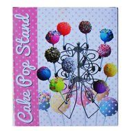 2-Pack Swirly Cake Pop Lillipop Stand Holder (Holds 18 Cake Pops/Candies) Gift Set Plus 1 Pack of 6-Inch Cake... N3