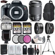Canon EOS Rebel T5i DSLR 18 MP Camera + Tamron 18-200 Lens + 0.43X Wide Angle Lens + 2.2X Telephoto Lens + 3PC... N4