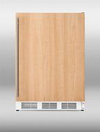 Summit CT66JBIIFADA: ADA compliant built-in refrigerator-freezer with white cabinet and customizable door that... N4