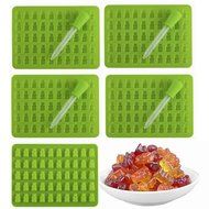 5 - 50 Cavity (250 Total Bears)Gummy Bear Mold + 5PS Dropper for Healthy Gummie Bear Making