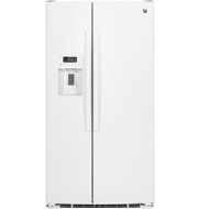 GE GSS25GGHWW 25.4 Cu. Ft. White Side-By-Side Refrigerator N6