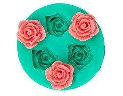 Oi Max 3D Rose Flower Silicone Chocolate Fondant Cake Candle Soap Molds Moulds N2