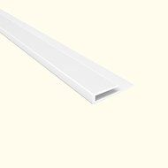 Fasade 4 ft. Paintable White Large Profile J-Trim