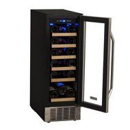 EdgeStar 18 Bottle Built-In Wine Cooler - Black/Stainless Steel N5