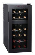 HOMEIMAGE 18 Bottle Two-Temp Zones SoftTouch Control Silent Wine Cooler - HI-18TS